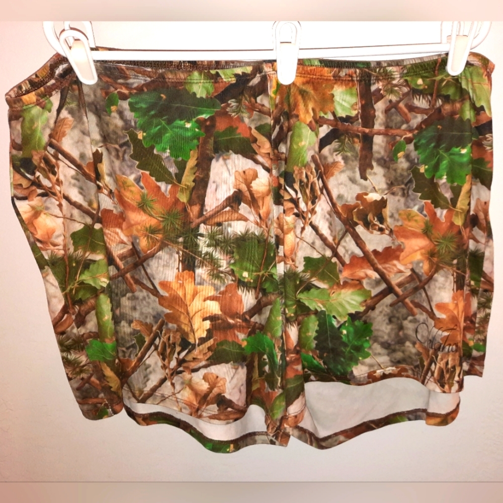 $ Oklahoma green camo women's 2x pj shorts excellent used condition